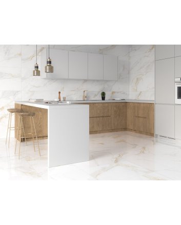 Ecoceramic Marshall hoogglans vloertegel 120x120 gold