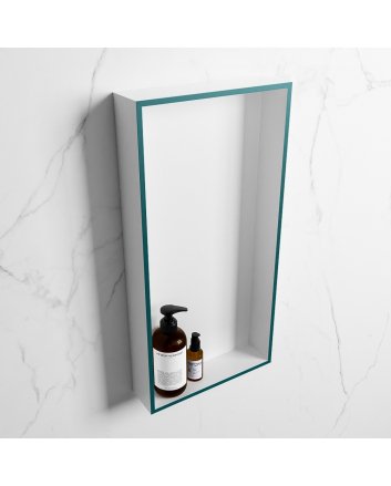 Mondiaz Easy Nis 59,5x29,5cm in solid surface kleur Smag | Talc. 1 vak  geschikt voor in- of opbouw