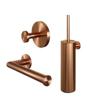BRAUER Accessoire set 3-in-1 koper geborsteld PVD