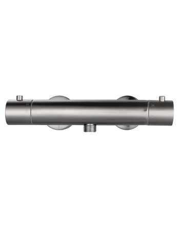Rio Therm.douchemengkraan 12cm geborsteld staal