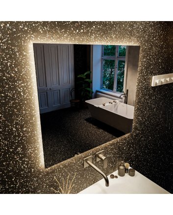 Mondiaz Bright spiegel 70x70cm Vierkant met LED verlichting