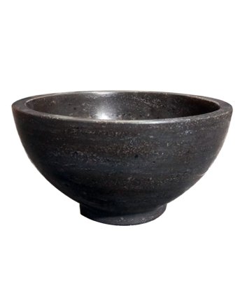 Wiesbaden Raw waskom rond 20x11 cm hardsteen gezoet
