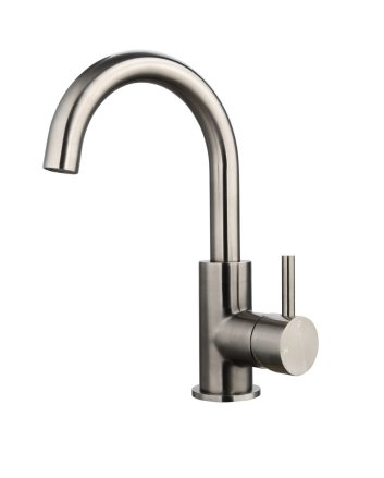 Sani DeLuxe Wastafelmengkraan opbouw Largo met draaibare uitloop Gun Metal