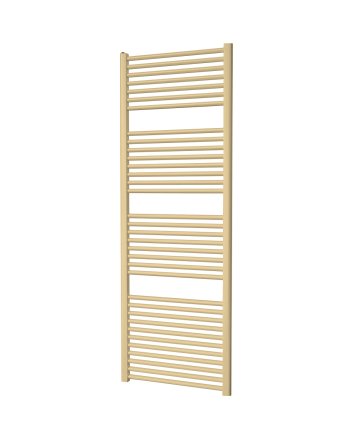 160x60 cm - 1050 Watt - Ecorad Handdoekradiator - Mat Goud - Universal-6 aansluitpunten