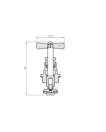 Riko bovendeel voor stopkraan 15 mm compleet