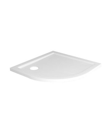 Douchebak acryl 1/4 rond 90x90x4 wit