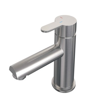 BRAUER Brushed Edition lage opbouw wastafelmengkraan model D RVS geborsteld PVD