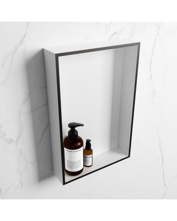 Mondiaz Easy Nis 44,5x29,5cm in solid surface kleur Urban | Talc. 1 vak  geschikt voor in- of opbouw