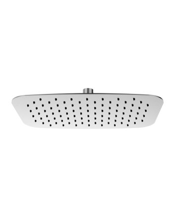 UFO ovale hoofddouche 300x200x2 geborsteld staal
