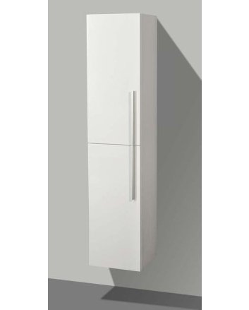 Sani DeLuxe Trendline Kolomkast met aluminium greep Hoogglans Wit