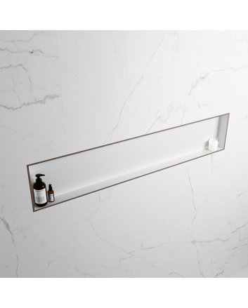Mondiaz Easy Nis 149,5x29,5cm in solid surface kleur Smoke | Talc. 1 vak  geschikt voor in- of opbouw