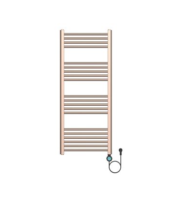 120x50 cm - Ecorad E-Smart Wifi - 700W - Geborsteld Koper- Programeerbare Elektrische Radiator