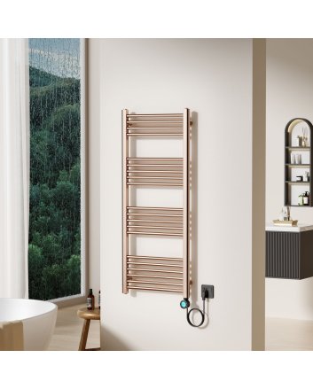 120x50 cm - Ecorad E-Smart Wifi - 700W - Geborsteld Koper- Programeerbare Elektrische Radiator