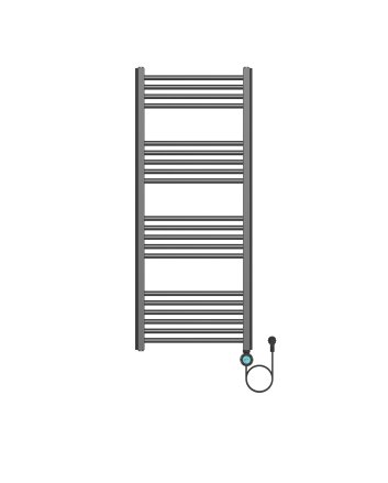 120x50 cm - Ecorad E-Smart Wifi - 700W - Gunmetal - Programeerbare Elektrische Radiator