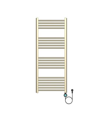 120x50 cm - Ecorad E-Smart Wifi - 700W - Geborsteld Goud - Programeerbare Elektrische Radiator