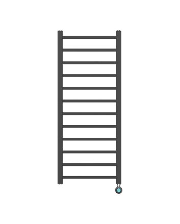 120x50cm E-Cubes - 551W - Mat Zwart-  Elektrische handdoekradiator