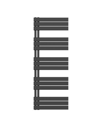 160x60 cm - 875 Watt  - Ecorad Slide - Mat Zwart  - Handdoekradiator | Designradiator