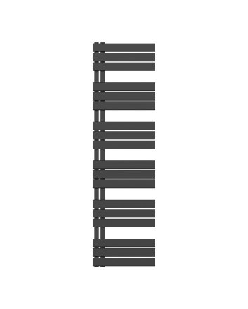 180x50 cm - 900 Watt  - Ecorad Slide - Mat Zwart - Handdoekradiator | Designradiator
