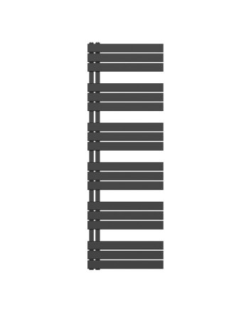 180x60 cm - 1025 Watt - Ecorad Slide - Mat Zwart  - Handdoekradiator | Designradiator