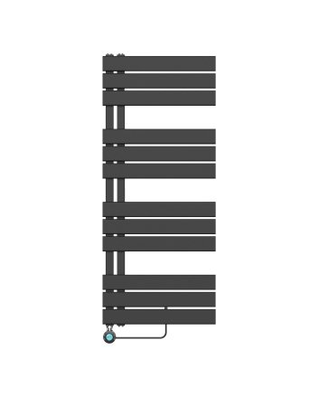 120x50 cm - 590W - Ecorad E-Slide - Programeerbaar Thermostaat - Elektrisch Designradiator - Mat Zwart