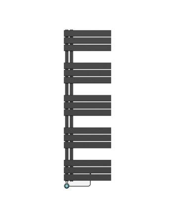 160x50 cm - 755W - Ecorad E-Slide - Programeerbaar Thermostaat - Elektrisch Designradiator - Mat Zwart