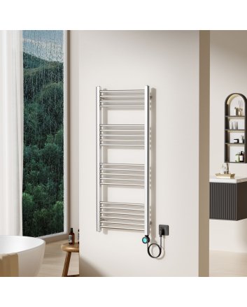 120x50 cm - Ecorad E-Smart Wifi - 700W - Geborsteld Staal - Programeerbare Elektrische Radiator