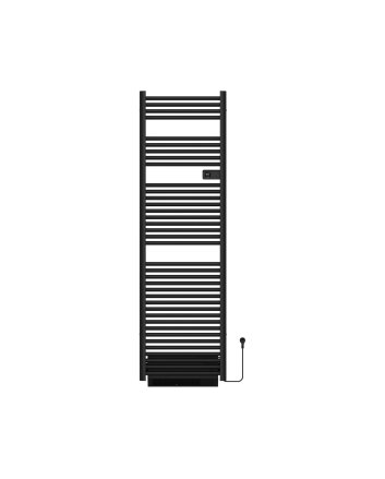 184x54 cm - 2000W - Mat Zwart - Programeerbaar Thermostaat - Blower - Comforta Elektrische Hanndoekradiator Ventilator