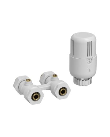 Eco 8 thermostatische aansluitpakket 1 glanzend wit