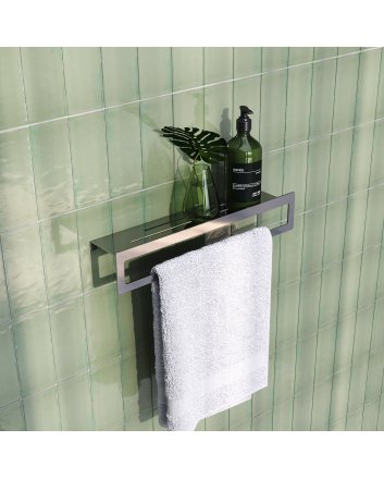 BRAUER Handdoekrek met planchet chroom