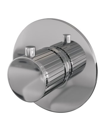 BRAUER Stripe losse inbouwthermostaat met in- en afbouwdelen chroom