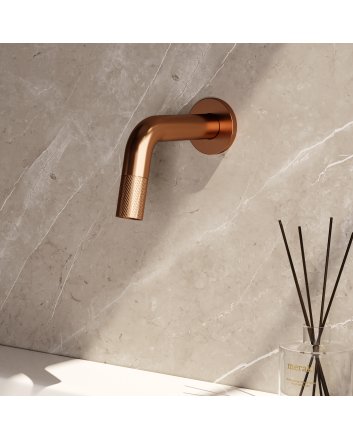 BRAUER Copper Carving inbouw fonteinkraan inkortbaar koper geborsteld PVD