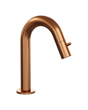 BRAUER Copper Edition opbouw fonteinkraan met gebogen uitloop koper geborsteld PVD