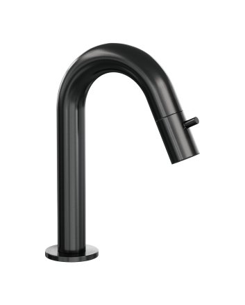BRAUER Gunmetal Edition opbouw fonteinkraan met gebogen uitloop gunmetal geborsteld PVD