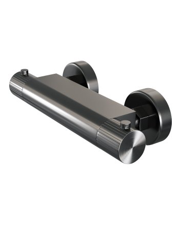BRAUER Stripe opbouw douche thermostaatkraan gunmetal geborsteld PVD