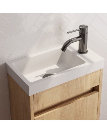 BRAUER Stripe opbouw fonteinkraan gunmetal geborsteld PVD