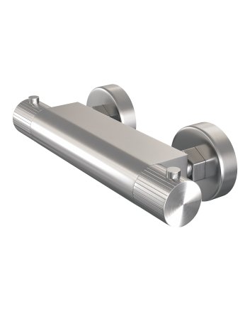 BRAUER Stripe opbouw douche thermostaatkraan RVS-kleurig geborsteld PVD