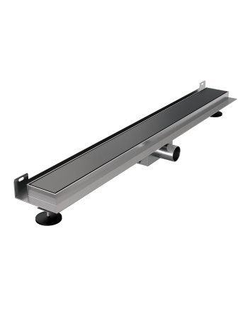 BRAUER Douchegoot met multifunctioneel rooster en flens voor wandmontage 7 x 80 gunmetal geborsteld PVD