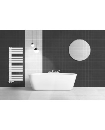 160x50 cm - 750 Watt  - Ecorad Slide - Wit - Handdoekradiator | Designradiator