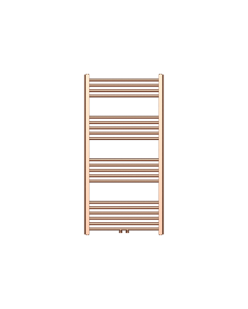 120x60 cm - 775 Watt - Ecorad Handdoekradiator - Geborsteld Koper - Universal-6 aansluitpunten