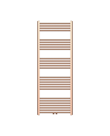 160x60 cm - 1050 Watt - Ecorad Handdoekradiator - Geborsteld Koper - Universal-6 aansluitpunten