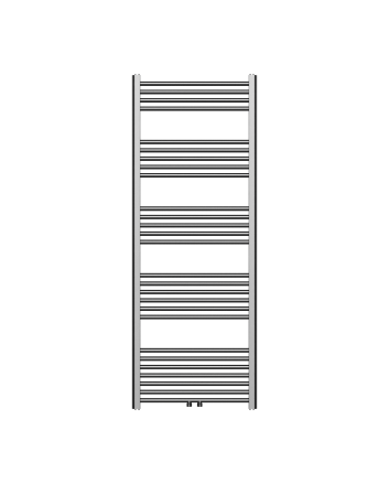 160x60 cm - 1050 Watt - Ecorad Handdoekradiator - Gunmetal - Universal-6 aansluitpunten