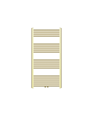 120x60 cm - 775 Watt - Ecorad Handdoekradiator - Geborsteld Goud - Universal-6 aansluitpunten