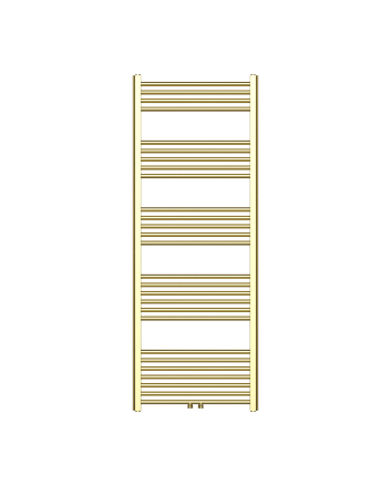 160x60 cm - 1050 Watt - Ecorad Handdoekradiator - Geborsteld Goud - Universal-6 aansluitpunten