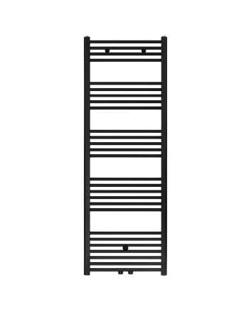 160x40 cm - 700 Watt - Ecorad Handdoekradiator - Mat Zwart (RAL9005) - Universal-6 aansluitpunten