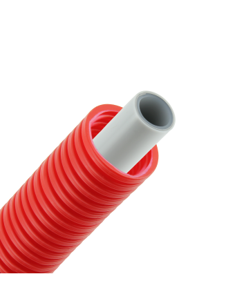 Bonfix Alu-pers meerlagenbuis met mantel | rood | 20 x 2.0 | Rol 50 meter