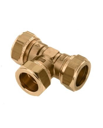 Bonfix Messing Knel T-koppeling | 22 x 22 x 22