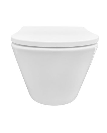 Vesta wandcloset rimless met Shade slim toiletzitting softclose en quick release glans wit