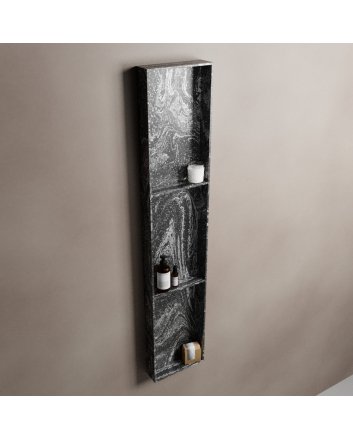 Mondiaz Easy Nis 149,5x29,5cm in solid surface kleur Lava. 3 vakken geschikt voor in- of opbouw