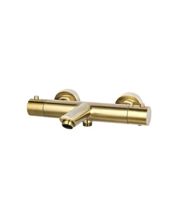 Sani DeLuxe Badmengkraan opbouw thermostatisch rond Goud Geborsteld