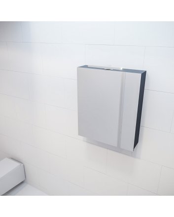 Mondiaz Cubb spiegelkast 60x70x16cm kleur dark grey met 1 deur